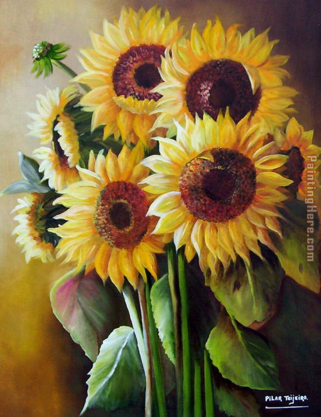 The SunFlowers painting - Unknown Artist The SunFlowers art painting